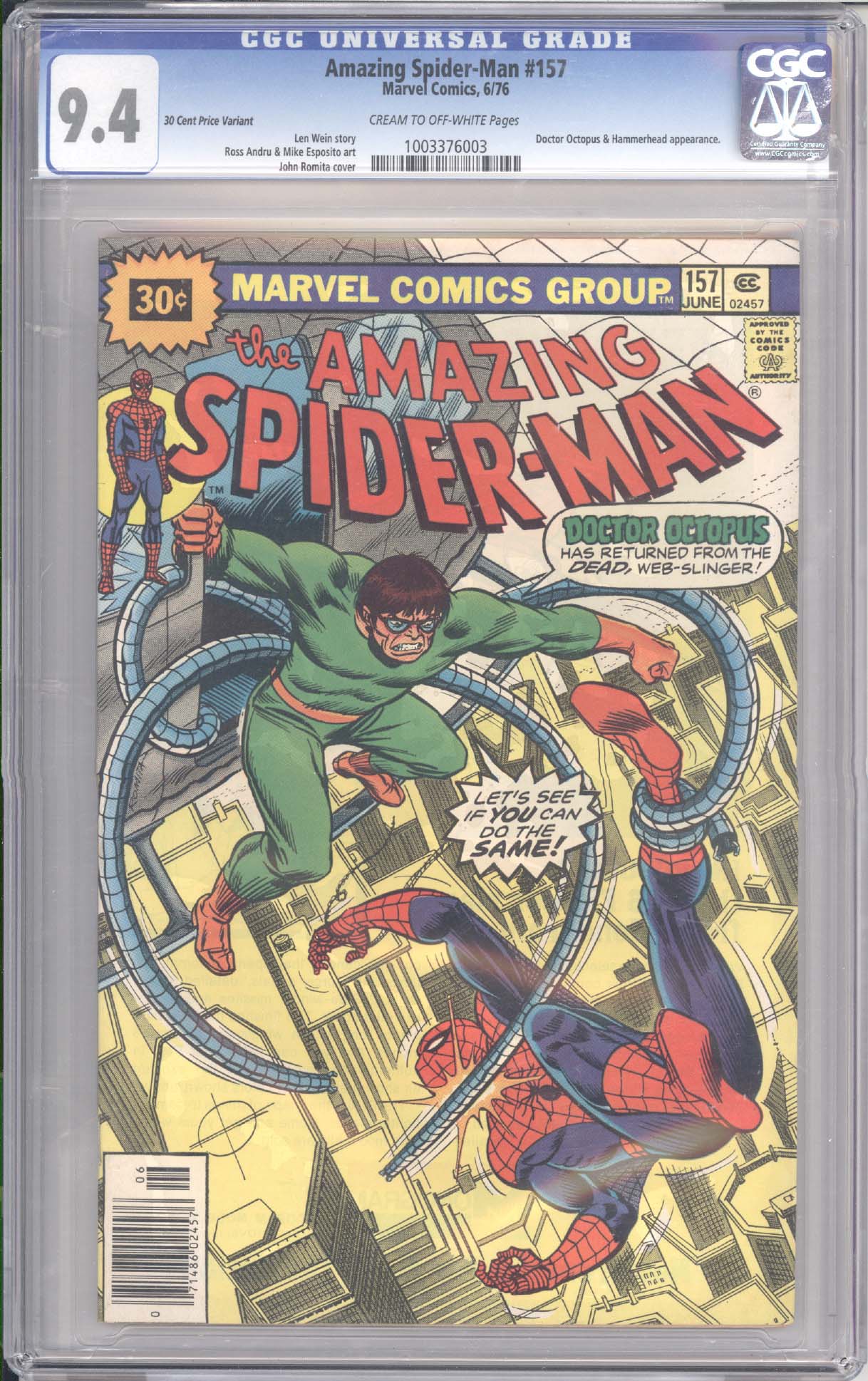 Amazing Spider-Man #157 front