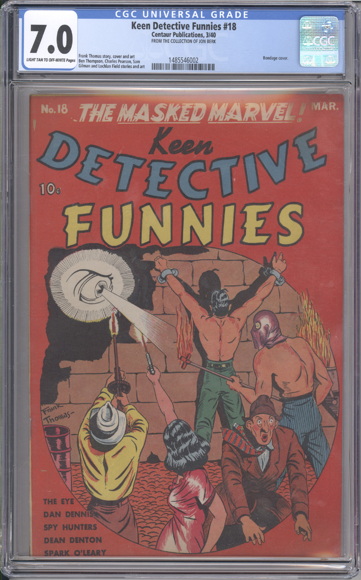 Keen Detective Funnies #18 front