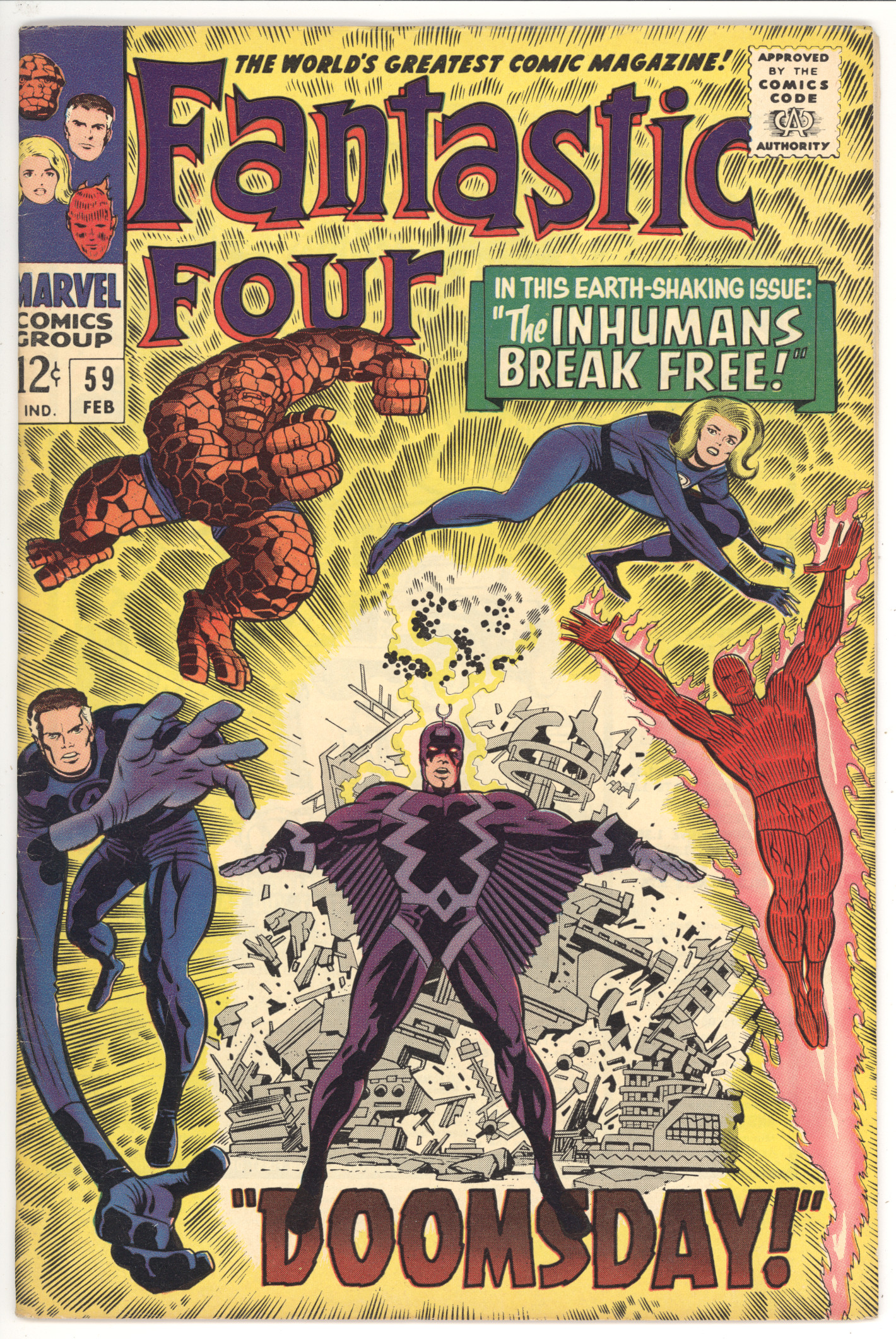 Fantastic Four #59 front