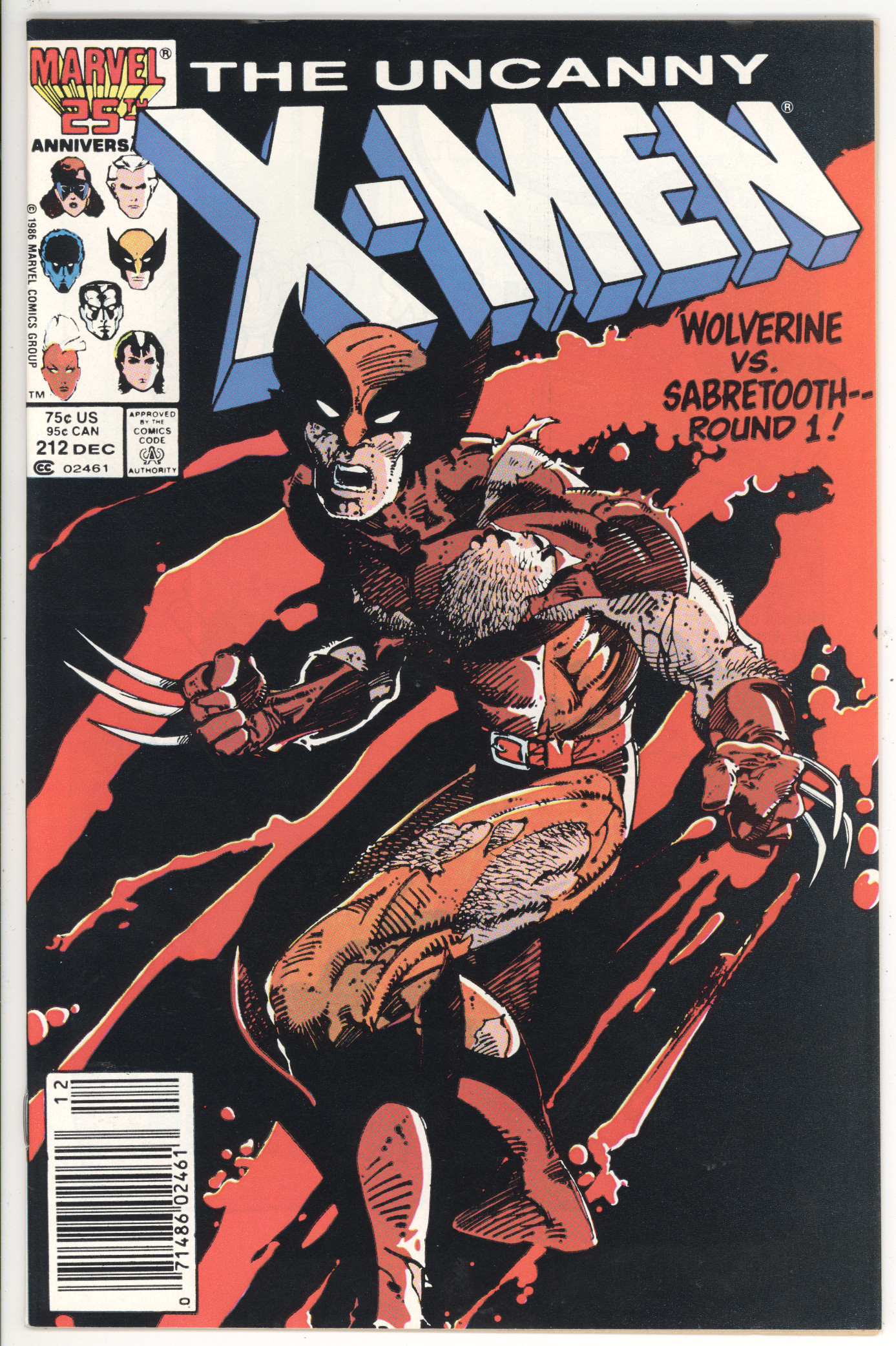 Uncanny X-Men #212 front